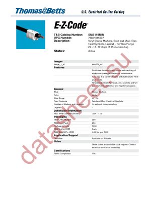 SMS118MIN datasheet  